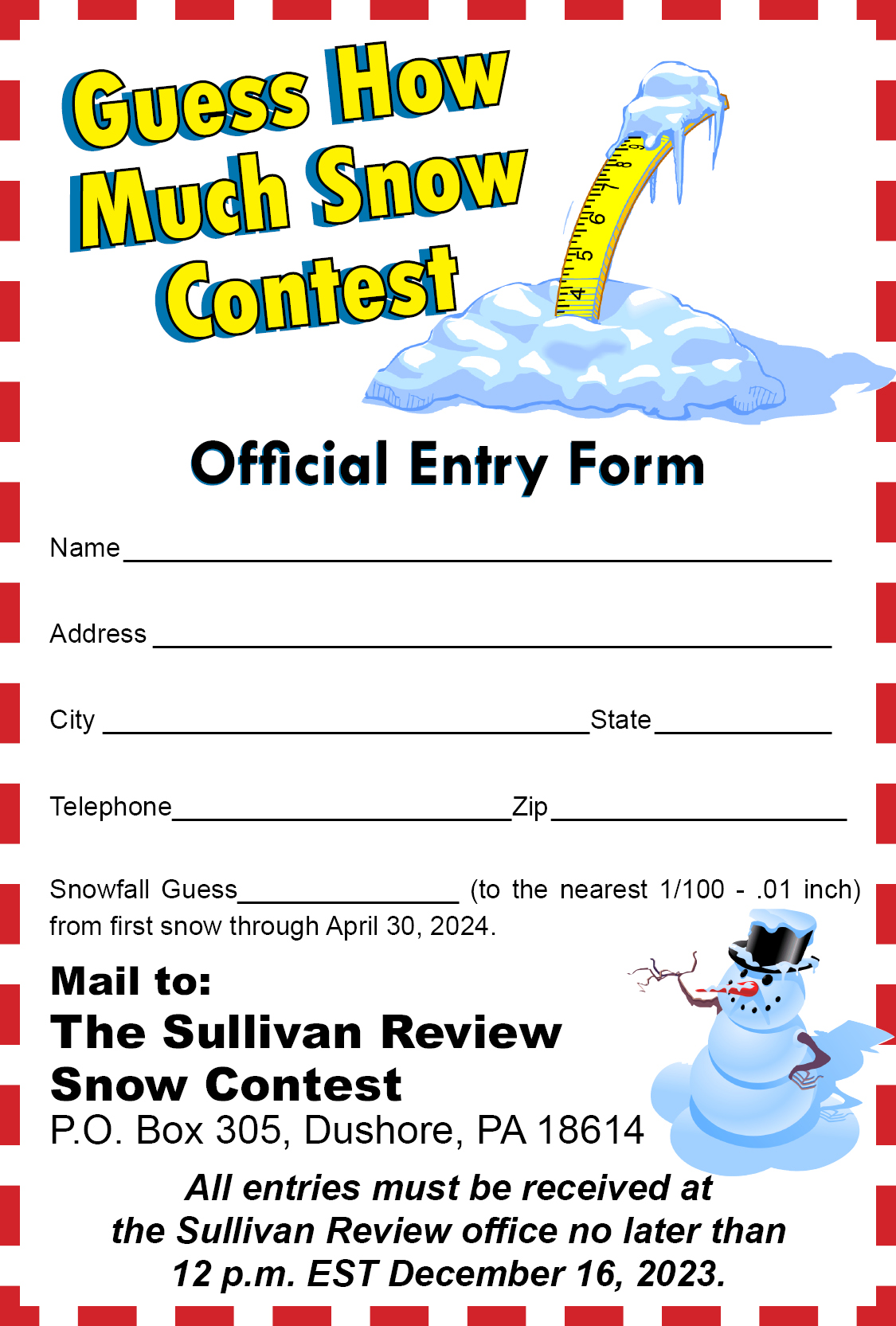 Snow Contest 2023